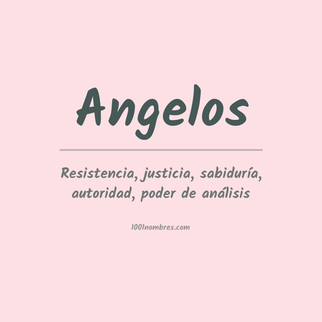 Significado del nombre Angelos