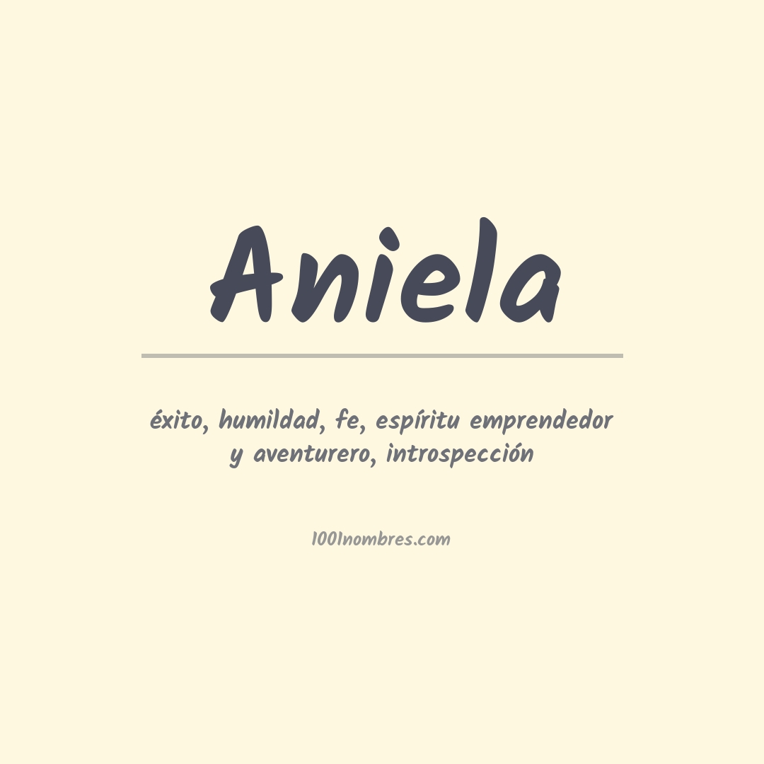 Significado del nombre Aniela