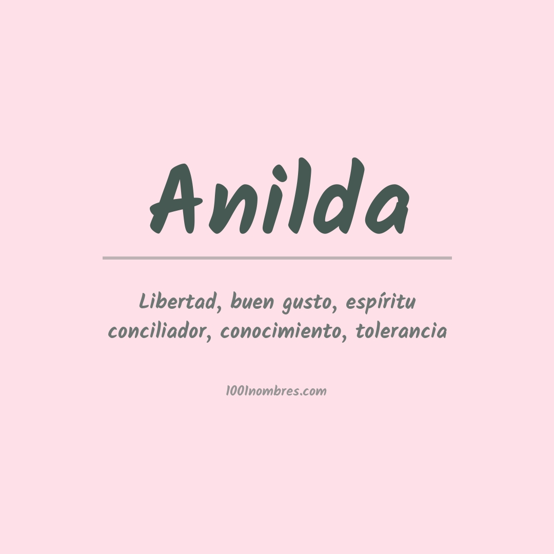 Significado del nombre Anilda