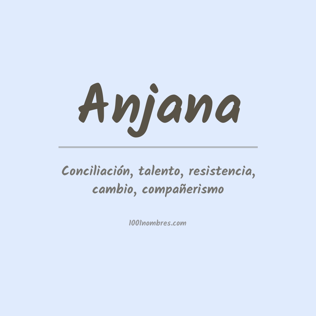 Significado del nombre Anjana