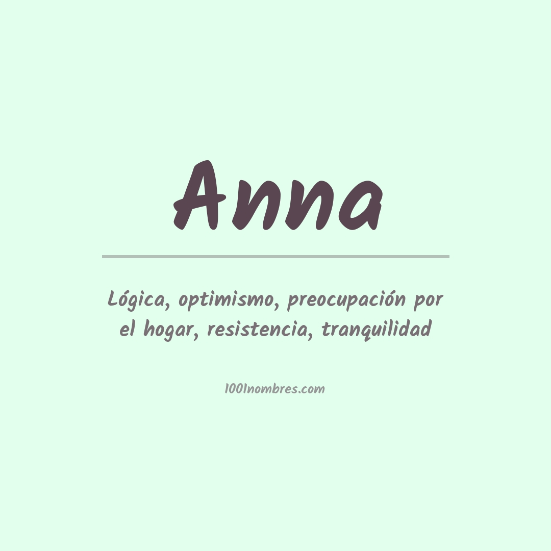 Significado del nombre Anna
