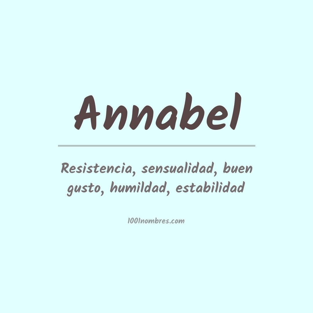 Significado del nombre Annabel