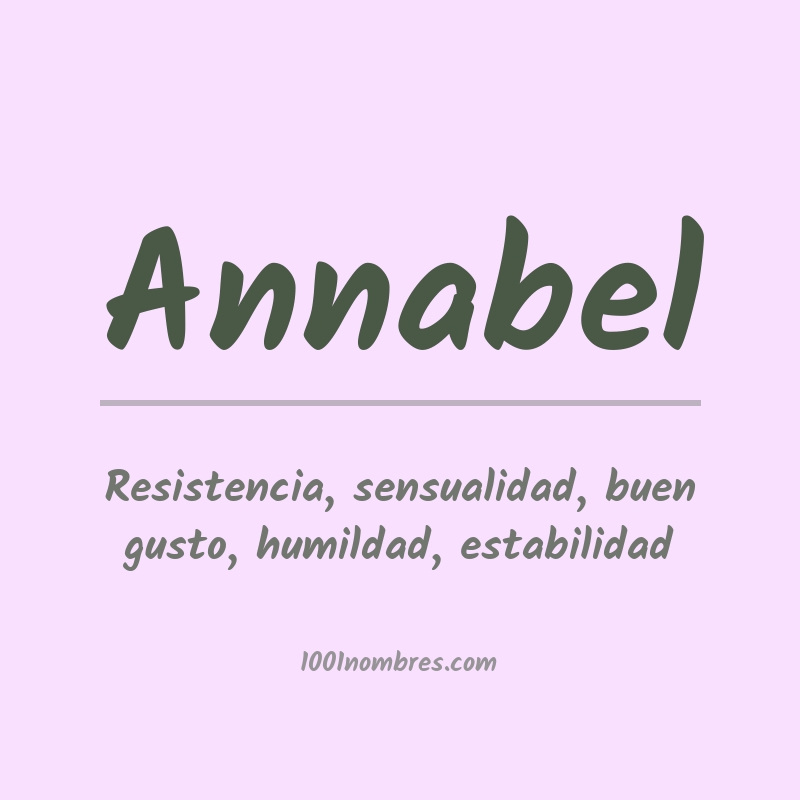 Significado del nombre Annabel