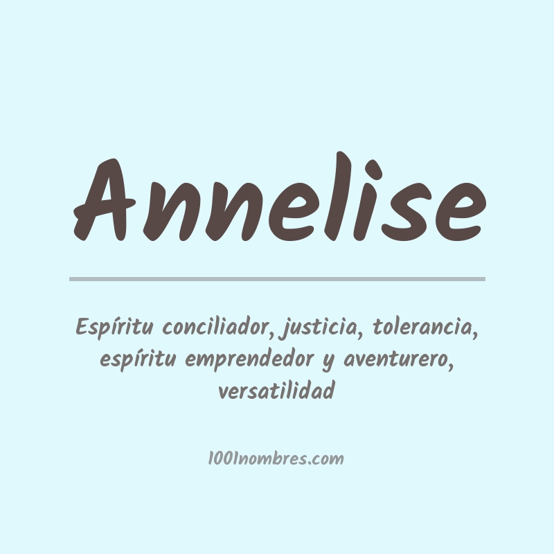 Significado del nombre Annelise