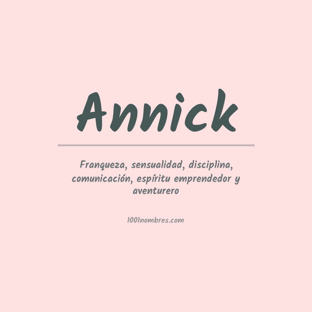 Significado del nombre Annick