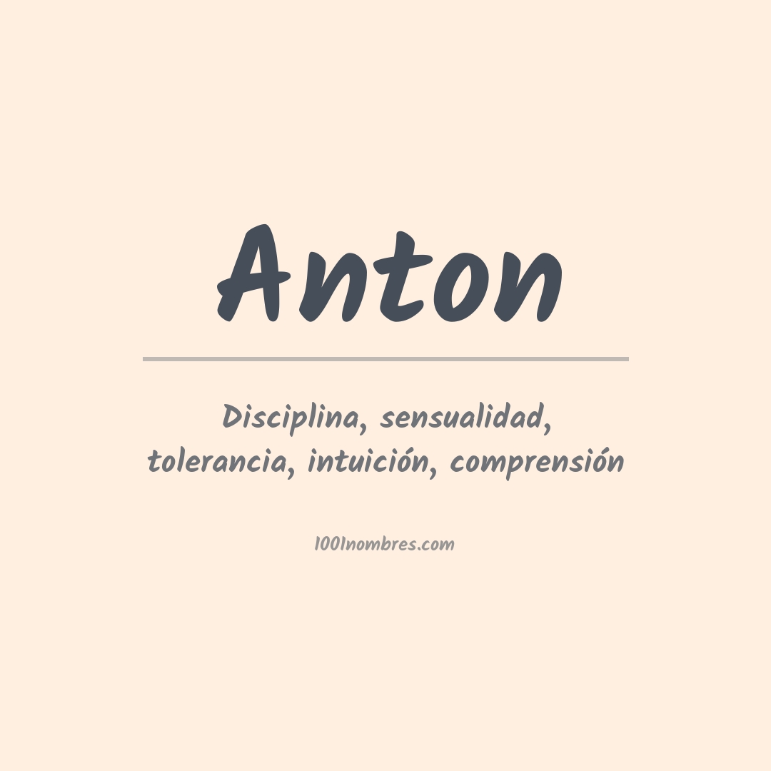 Significado del nombre Anton