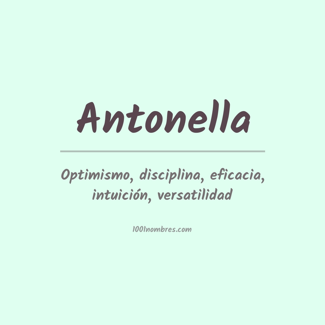 Significado del nombre Antonella