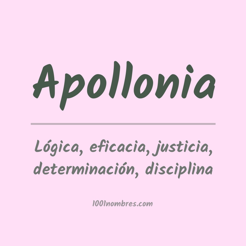 Significado del nombre Apollonia