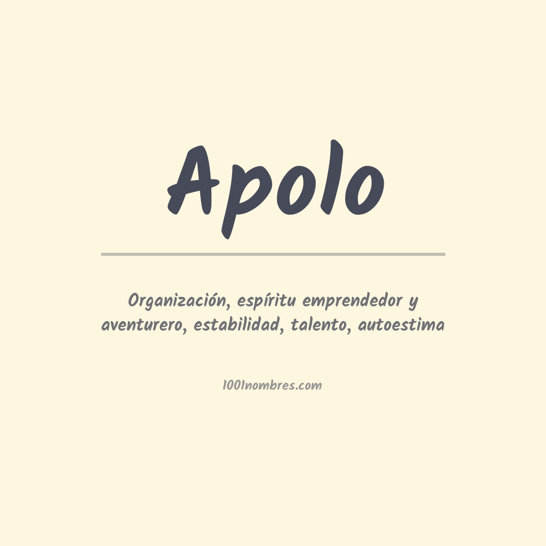 Significado del nombre Apolo