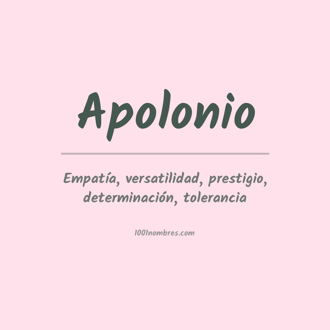 Significado del nombre Apolonio