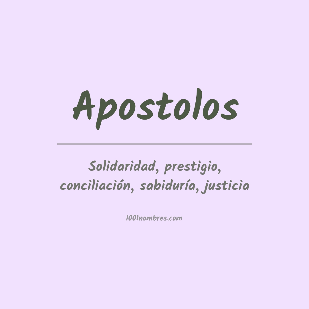 Significado del nombre Apostolos