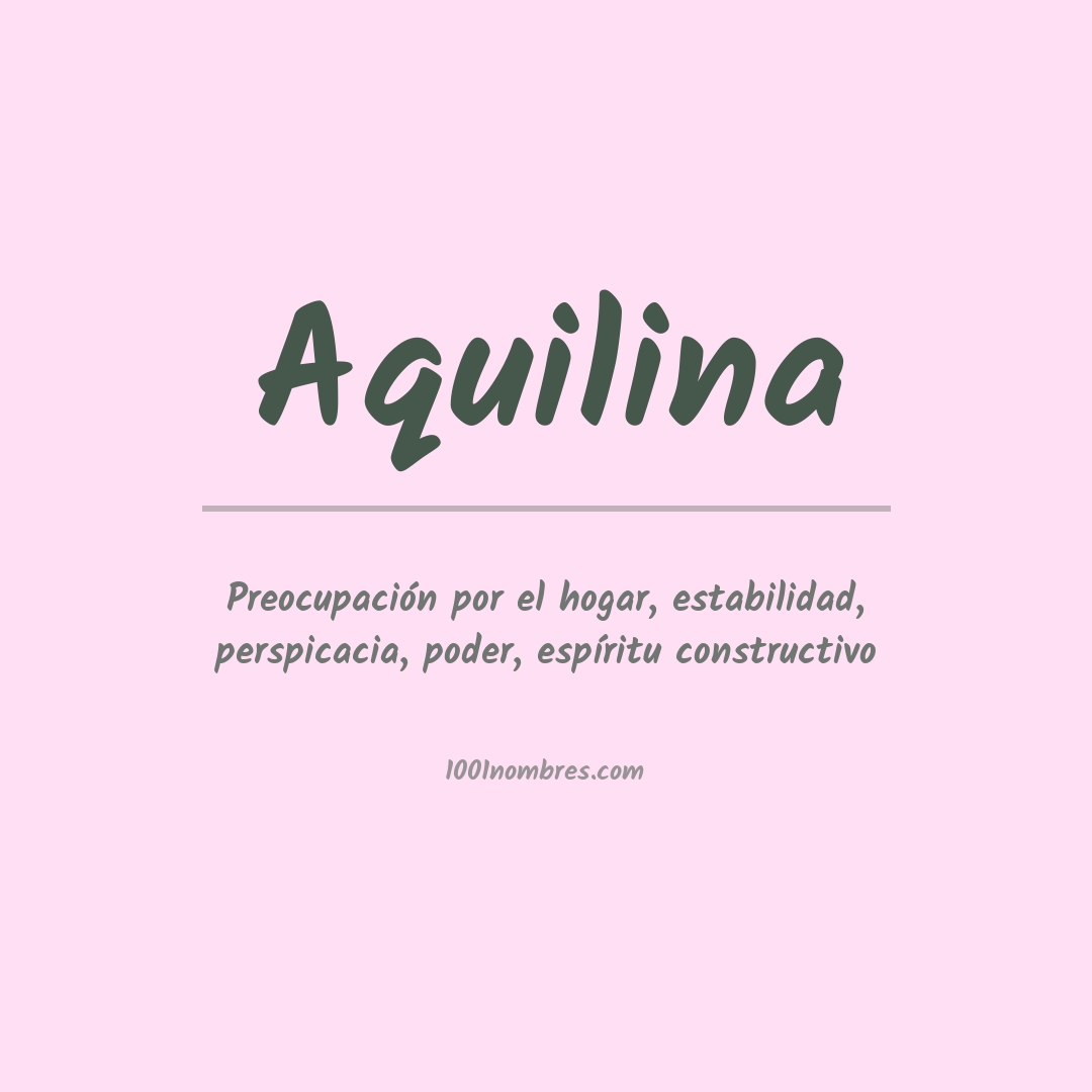 Significado del nombre Aquilina