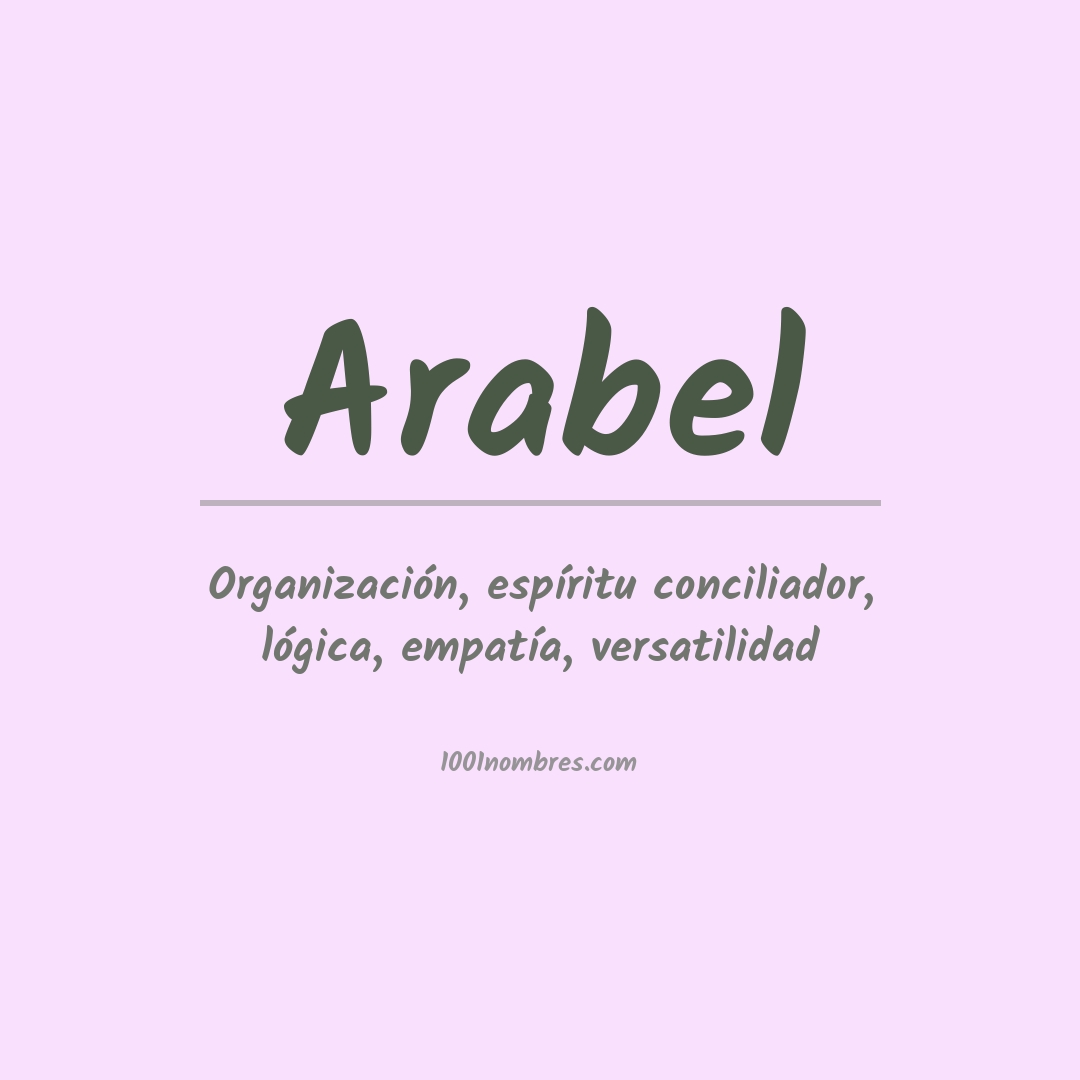 Significado del nombre Arabel