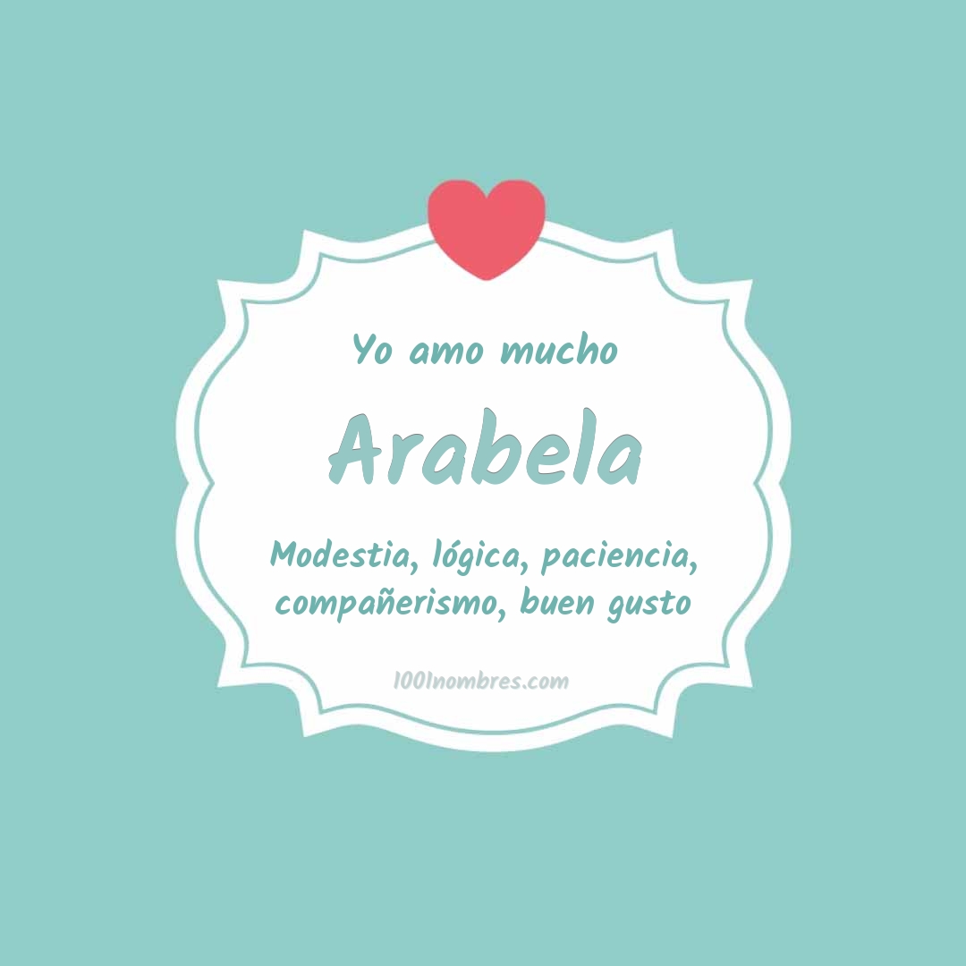 Yo amo mucho Arabela Yo amo mucho Arabela