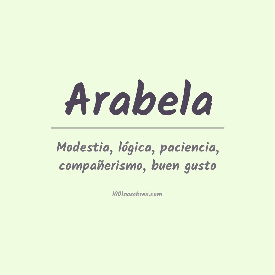 Significado del nombre Arabela