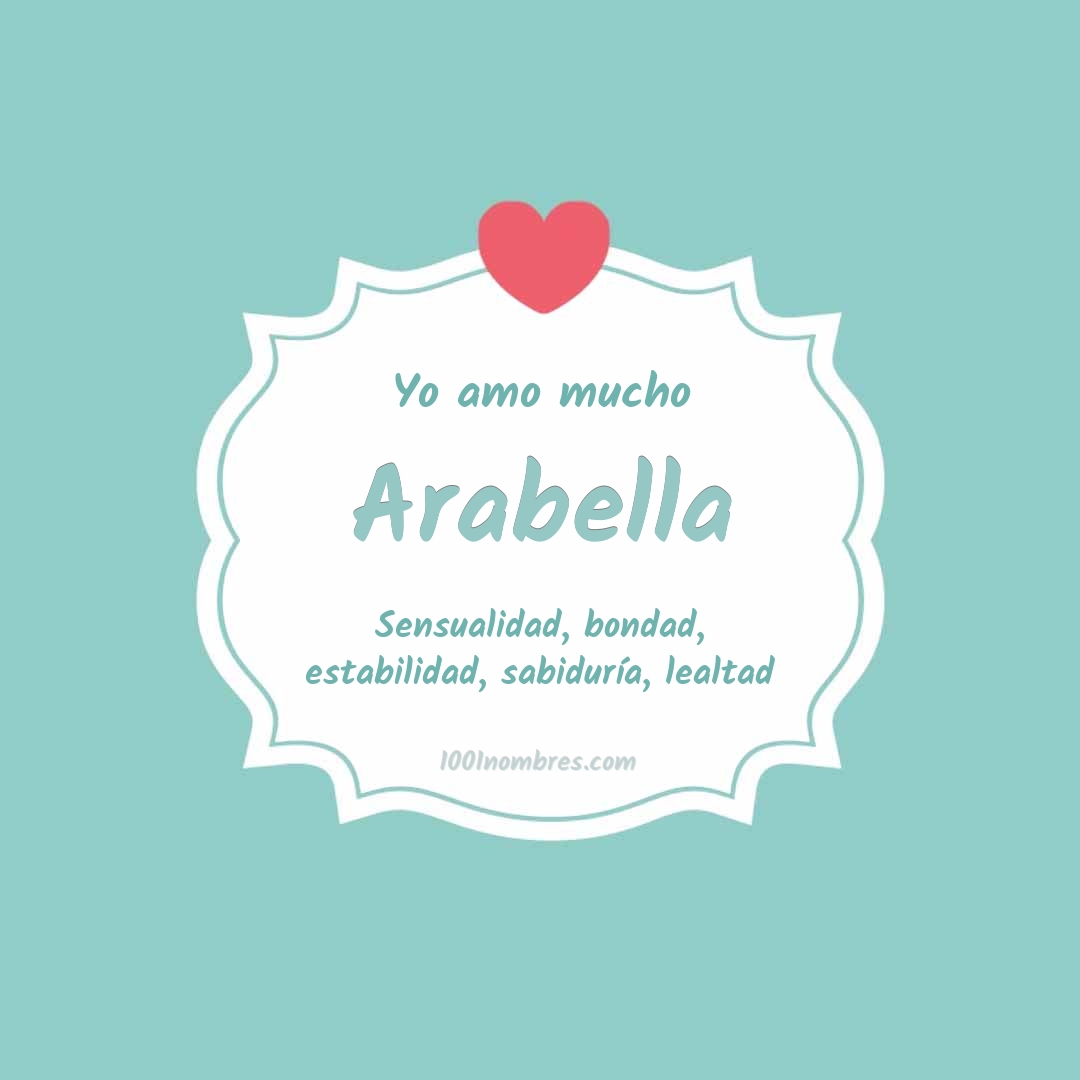 Yo amo mucho Arabella