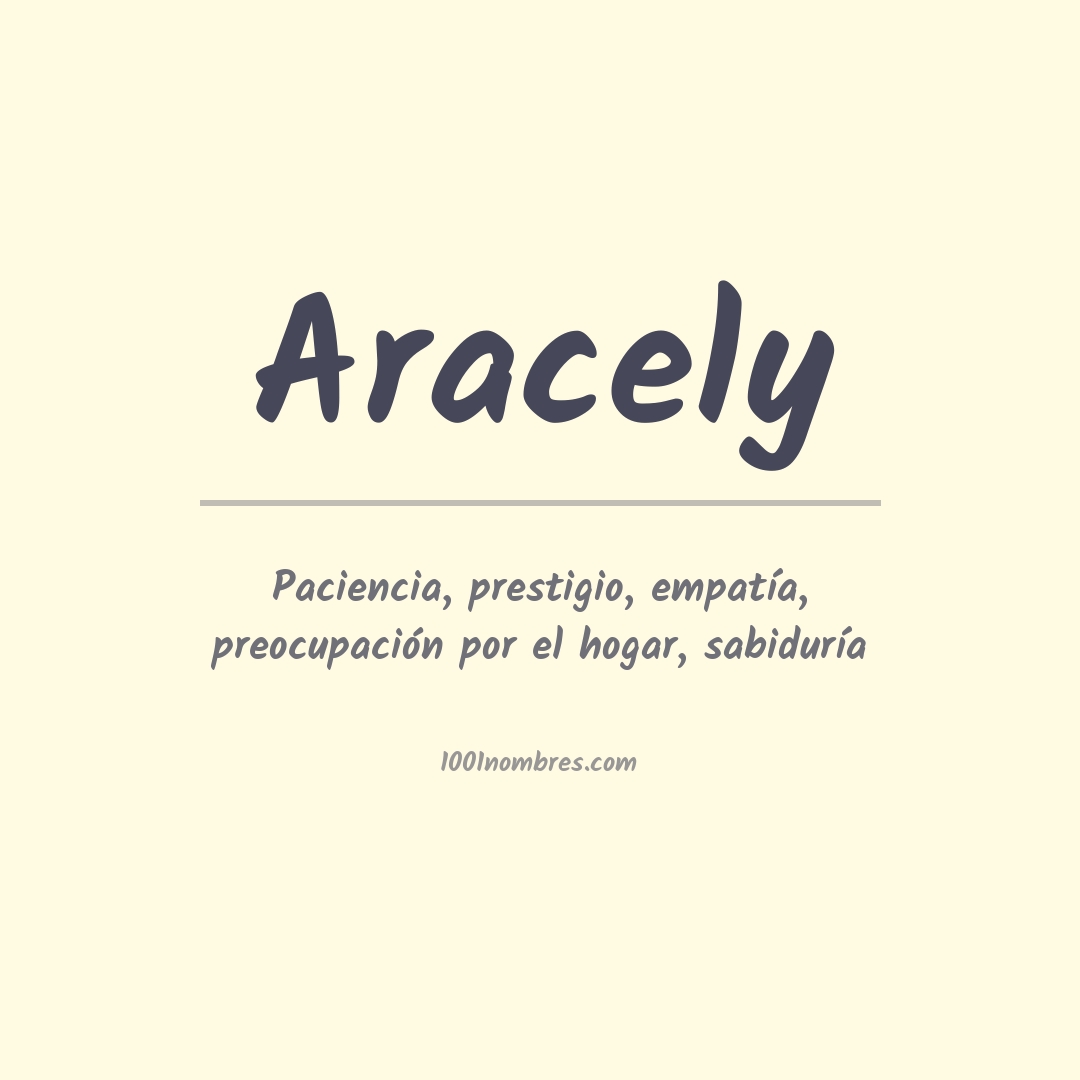 Significado del nombre Aracely