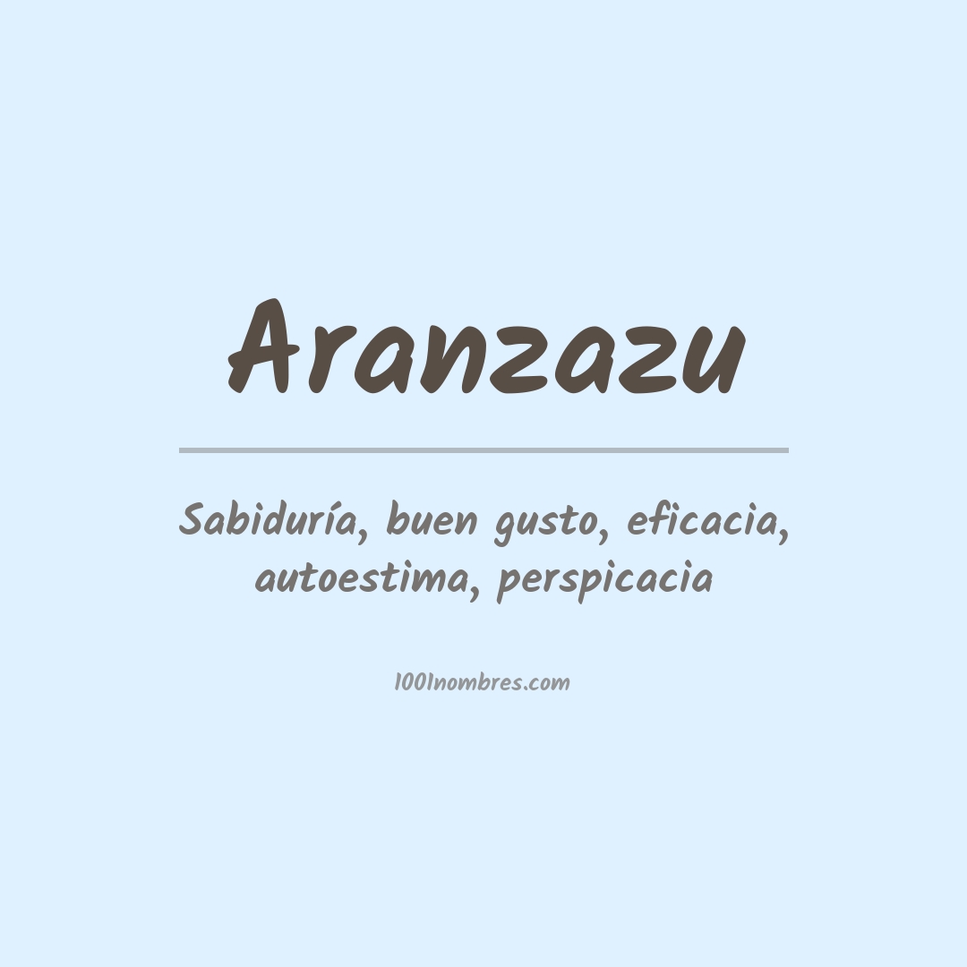 Significado del nombre Aranzazu Significado del nombre Aranzazu