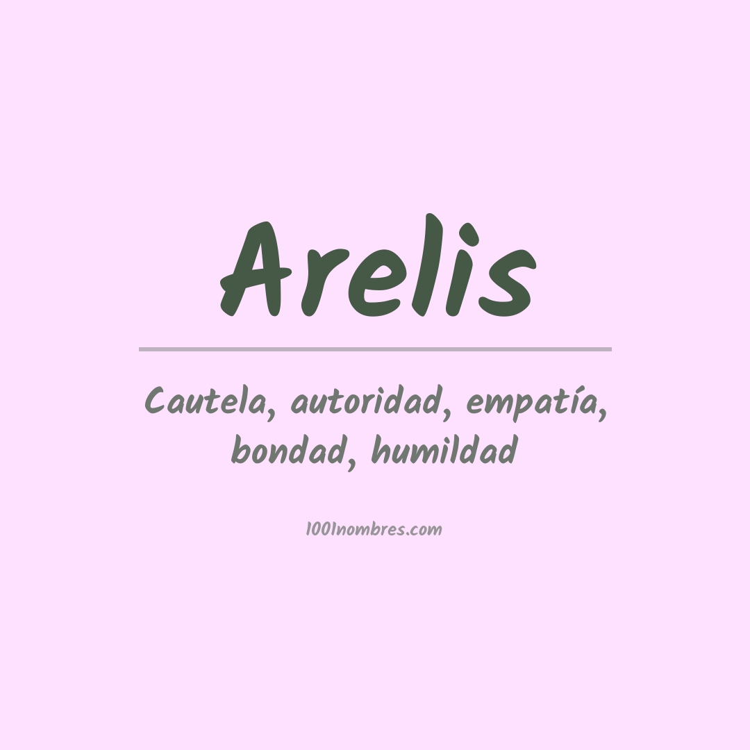 Significado del nombre Arelis Significado del nombre Arelis
