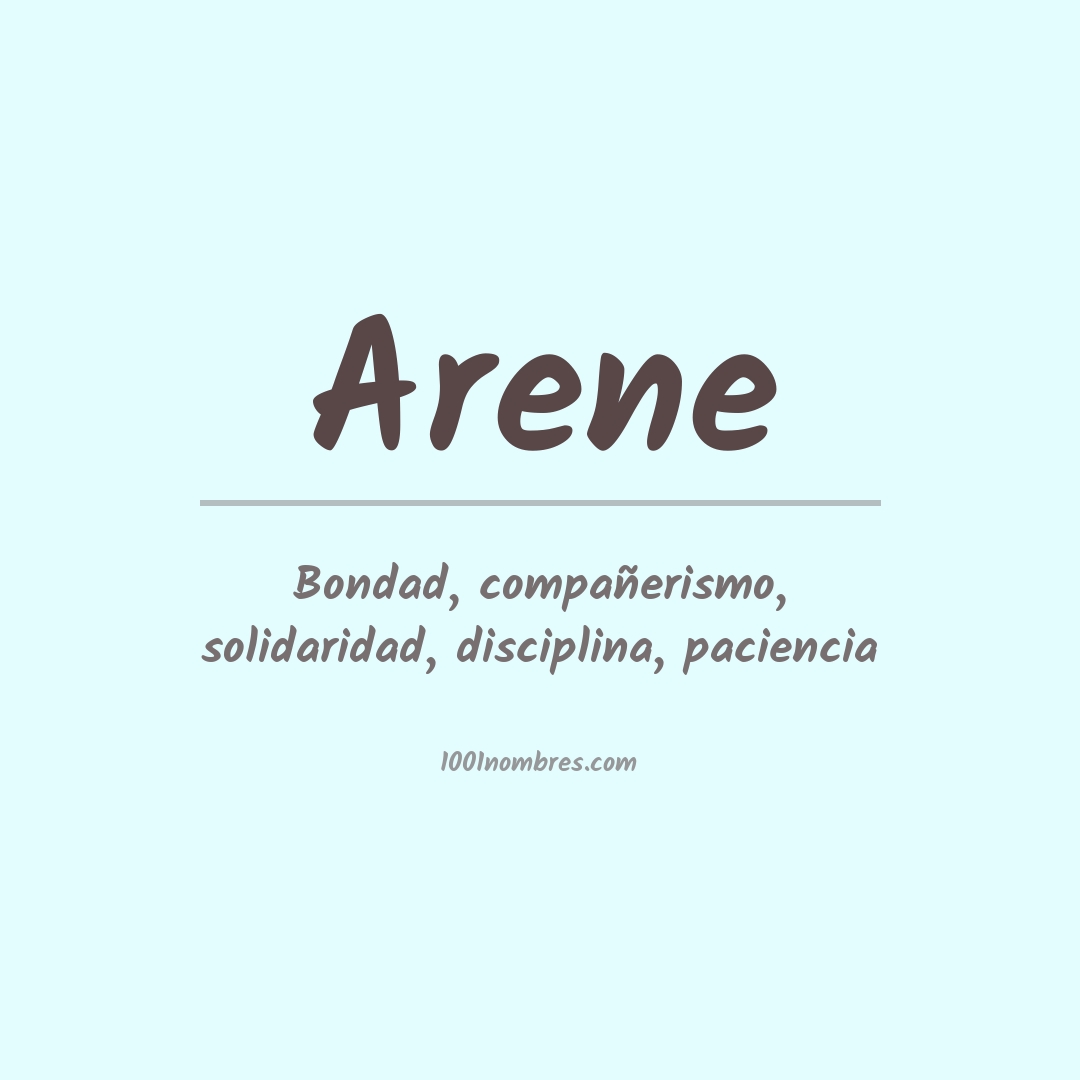 Significado del nombre Arene