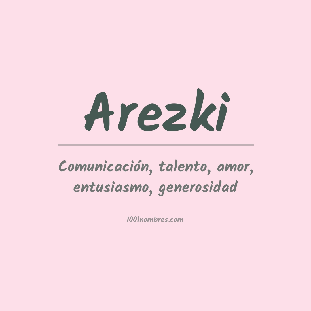 Significado do nome Arezki