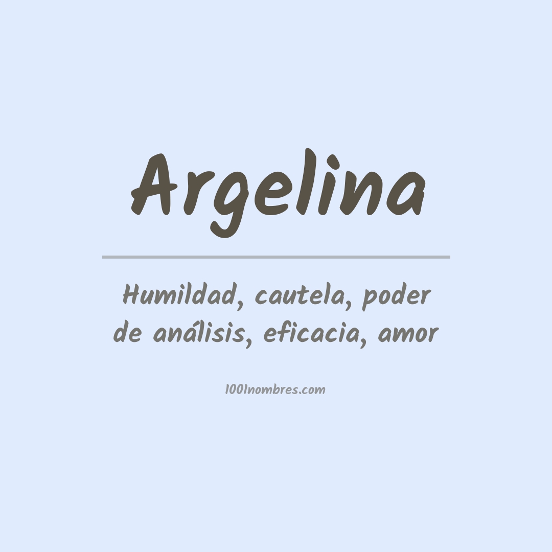 Significado del nombre Argelina