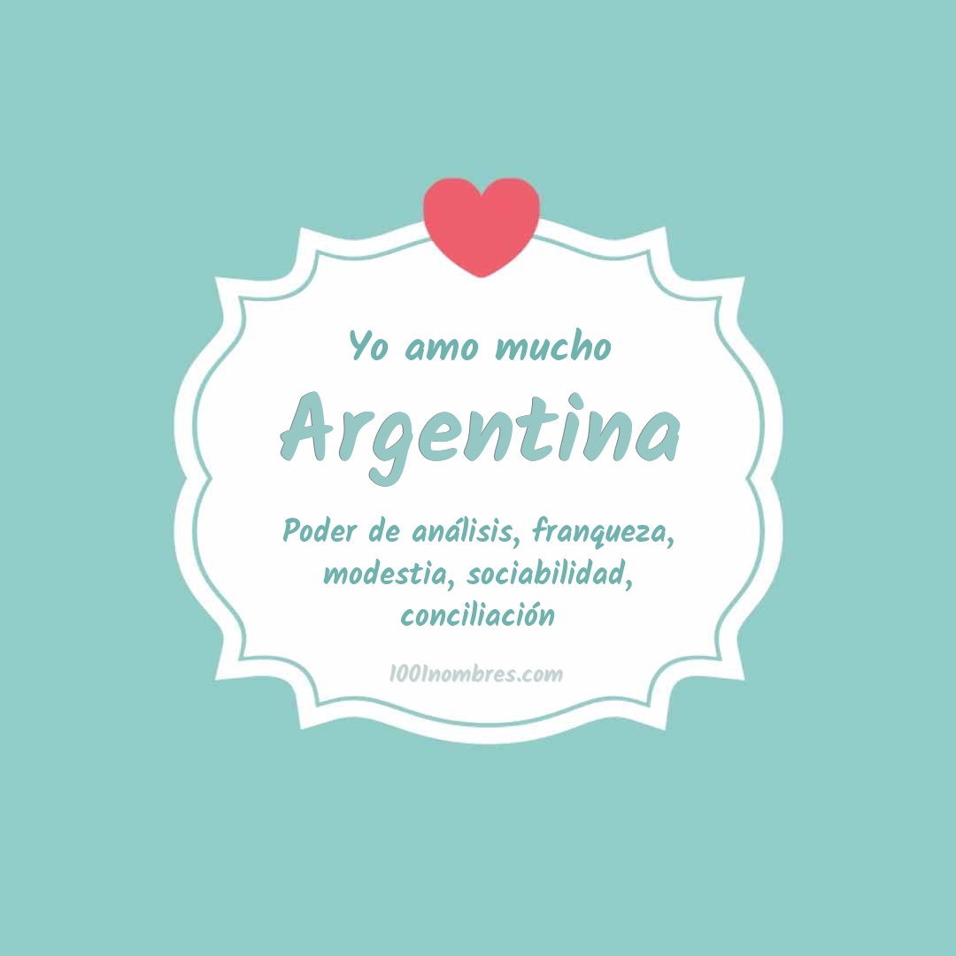 Yo amo mucho Argentina