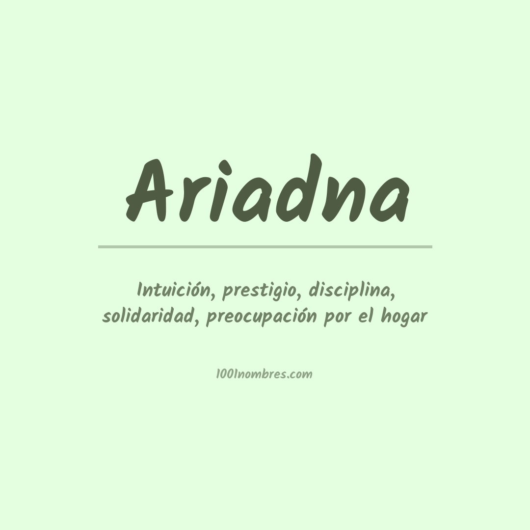 Significado del nombre Ariadna