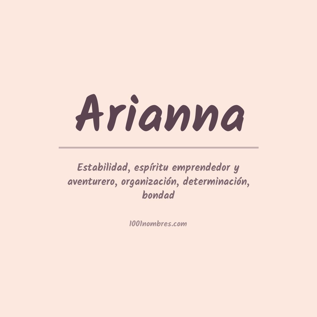 Significado del nombre Arianna