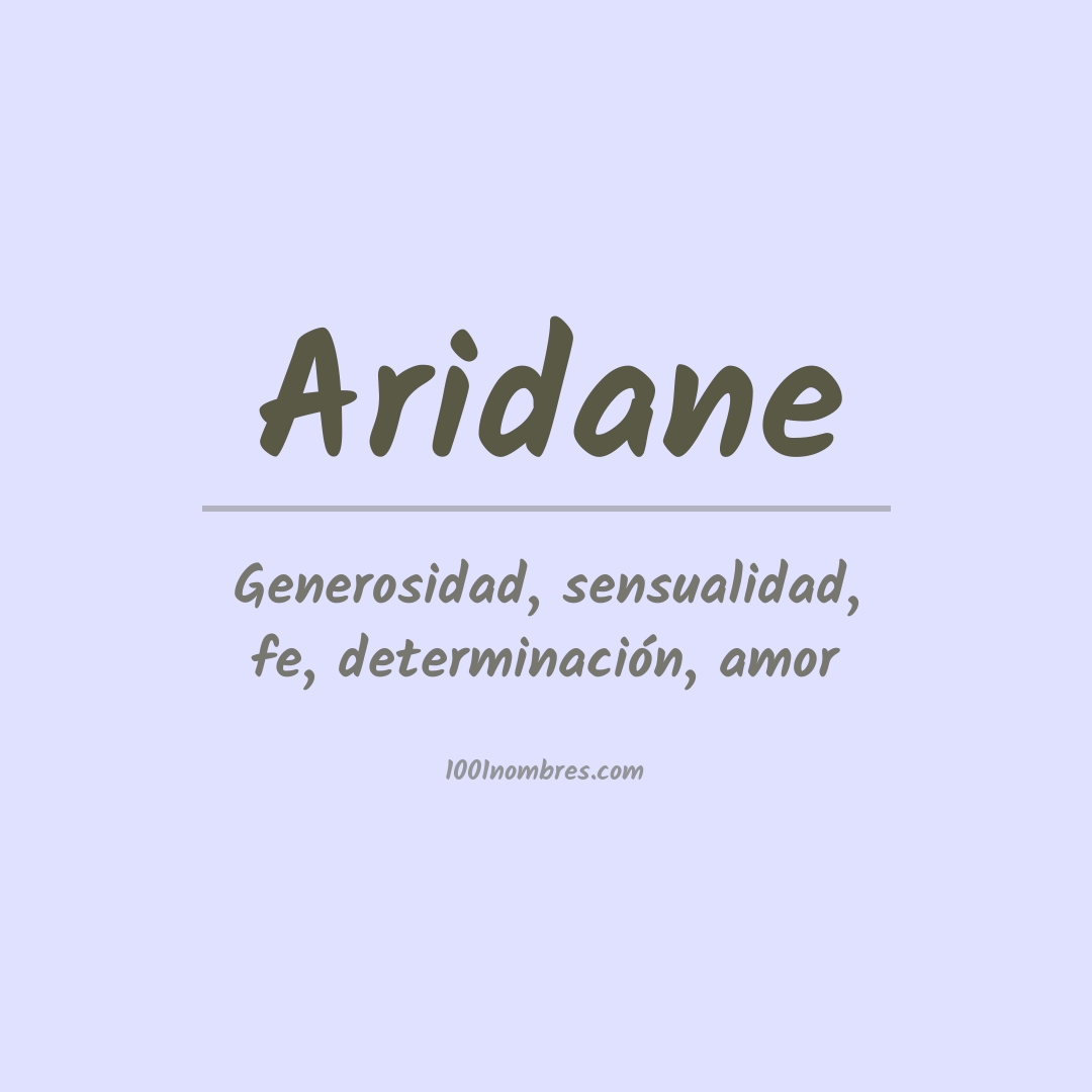 Significado del nombre Aridane