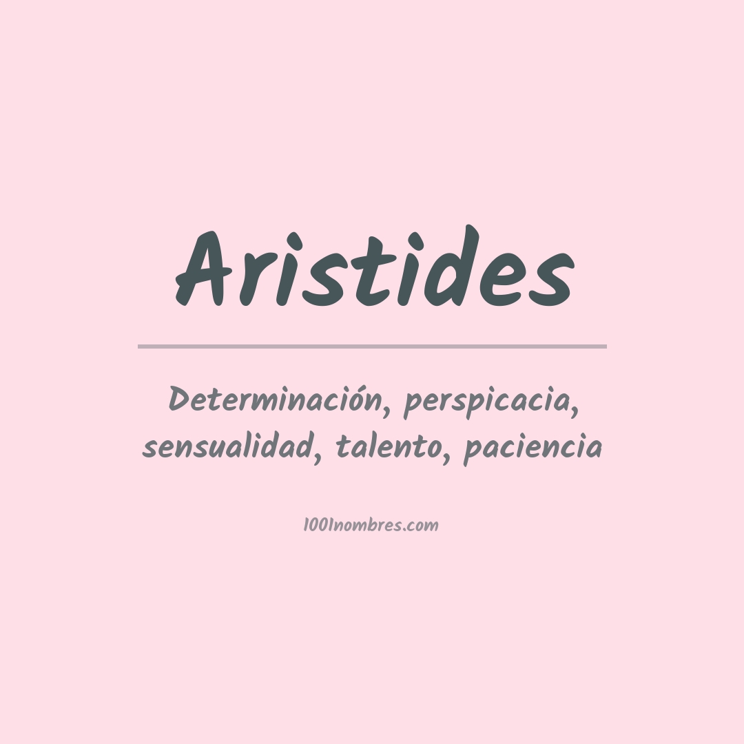 Significado del nombre Aristides