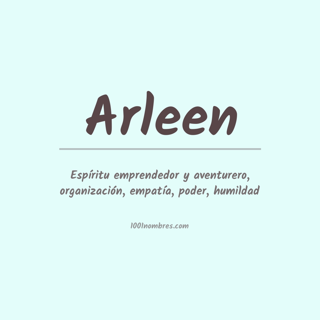 Significado del nombre Arleen