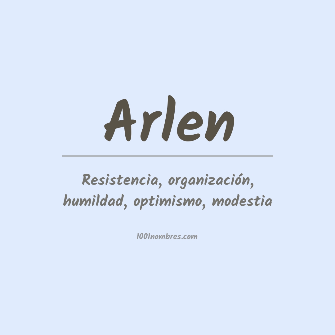 Significado del nombre Arlen