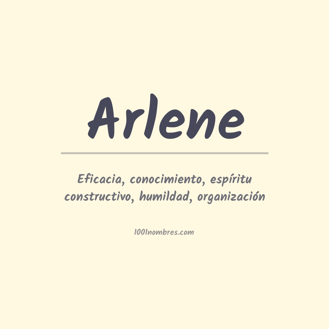 Significado del nombre Arlene