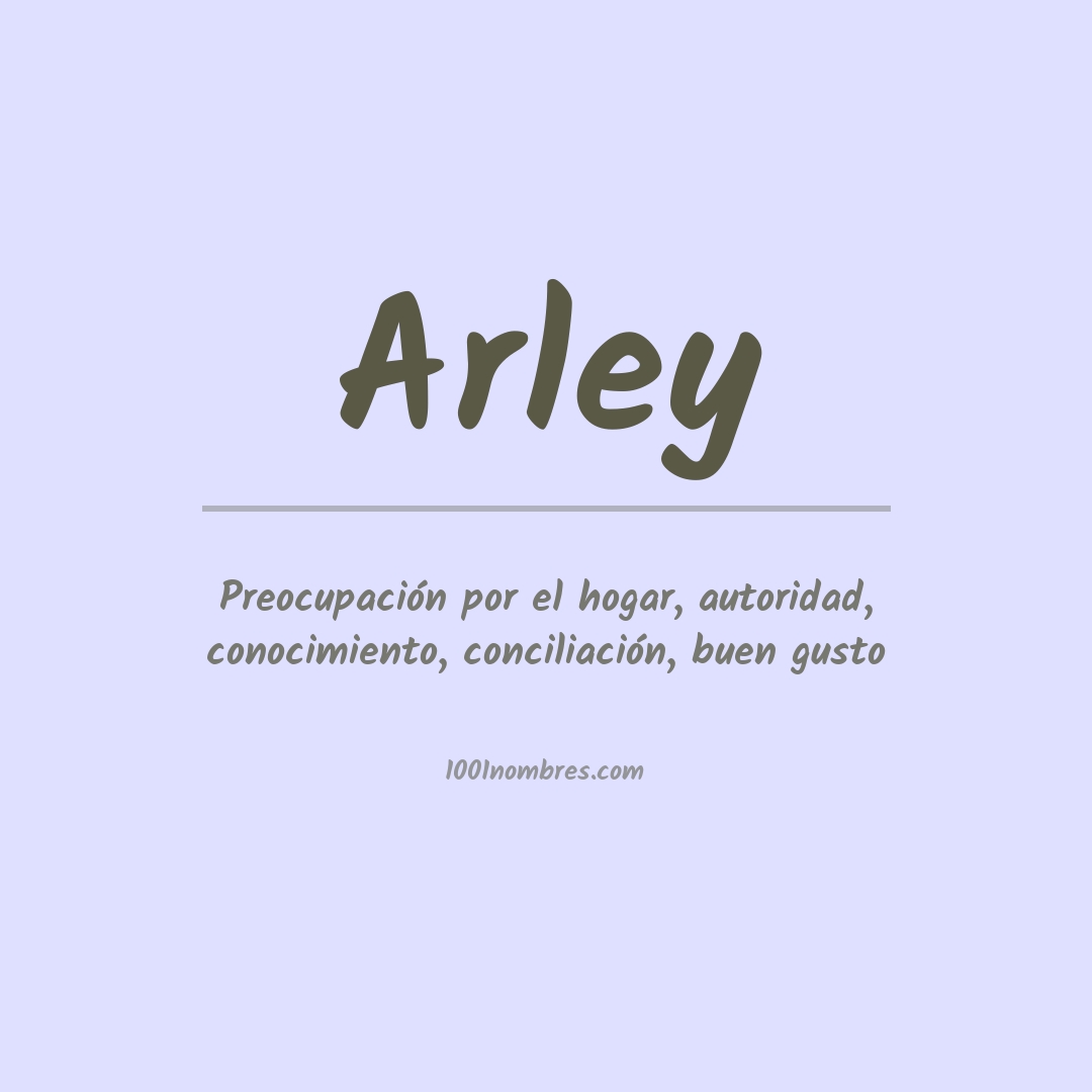 Significado del nombre Arley