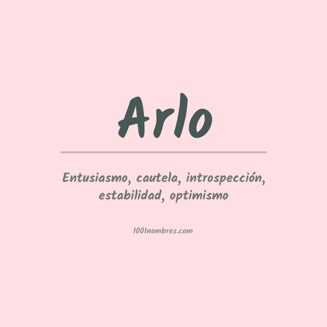 Significado del nombre Arlo