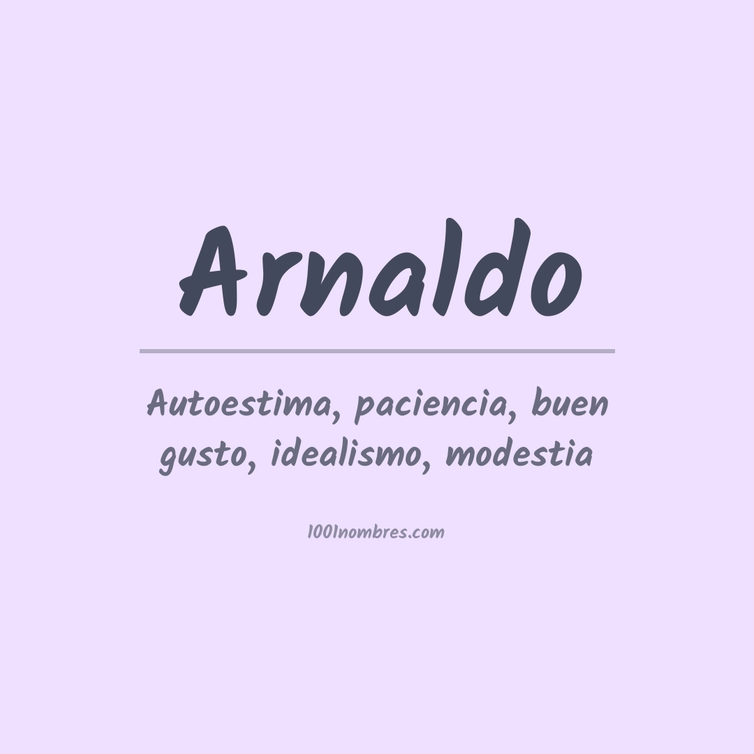 Significado del nombre Arnaldo