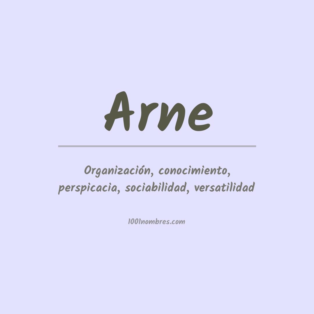 Significado del nombre Arne
