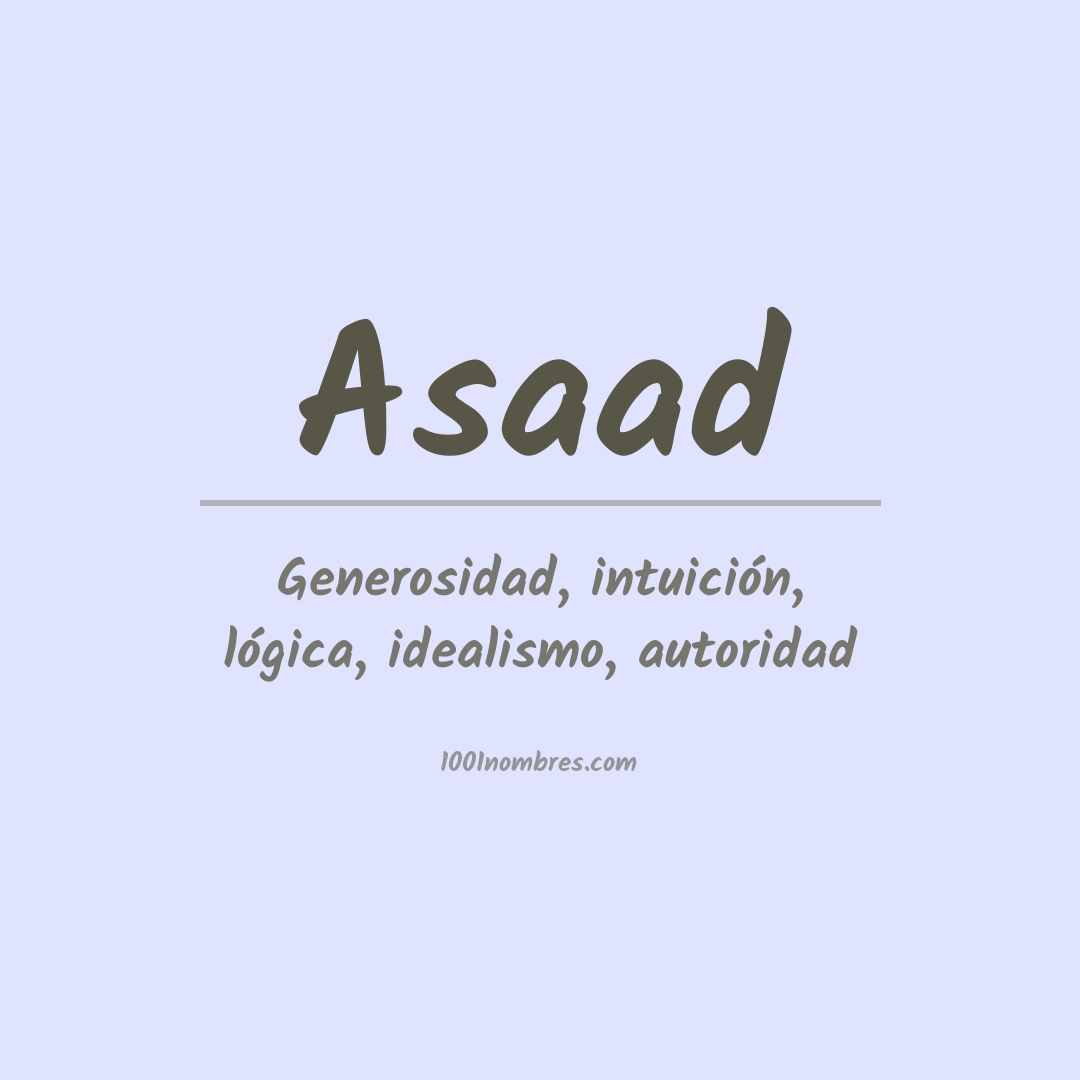 Significado del nombre Asaad Significado del nombre Asaad