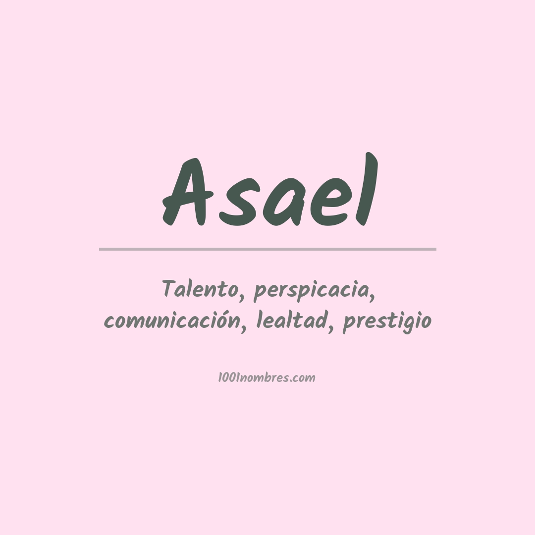 Significado del nombre Asael