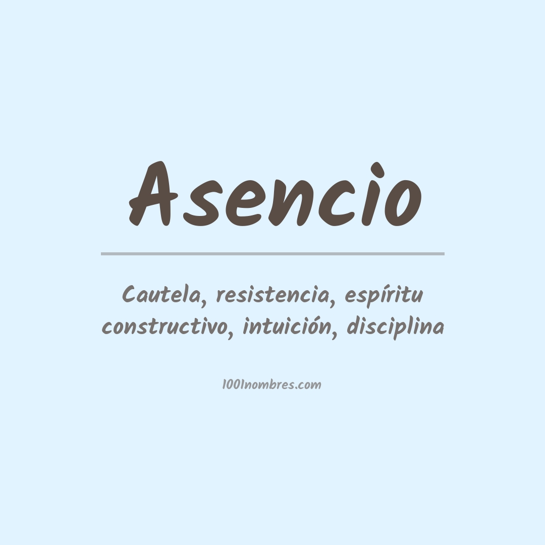 Significado del nombre Asencio