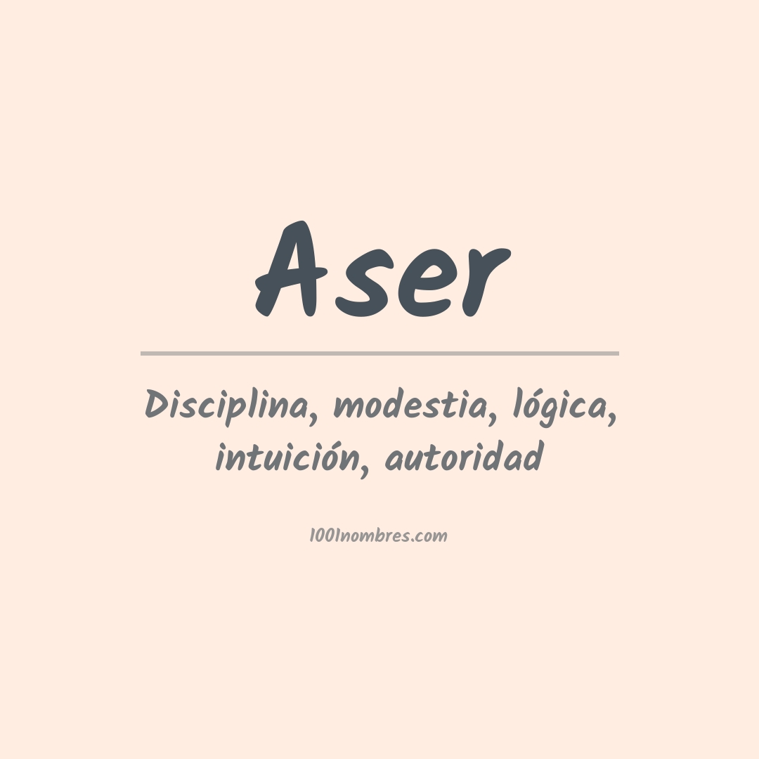 Significado del nombre Aser