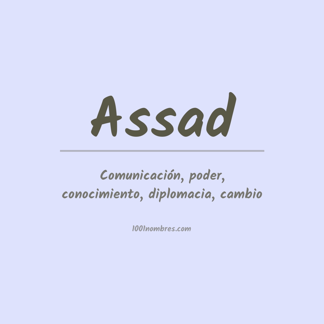 Significado del nombre Assad