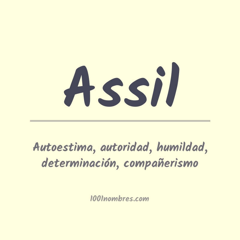 Significado del nombre Assil Significado del nombre Assil