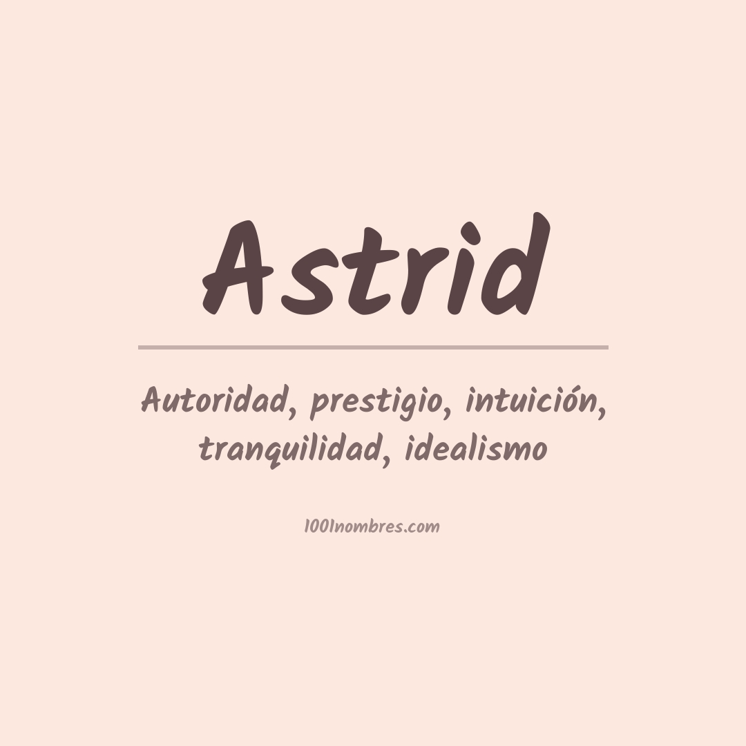 Significado del nombre Astrid