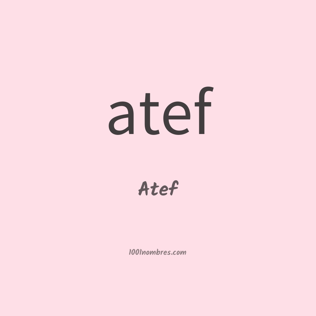 Atef en chino