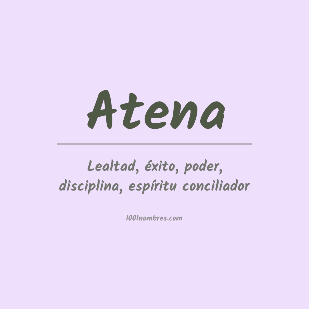 Significado del nombre Atena
