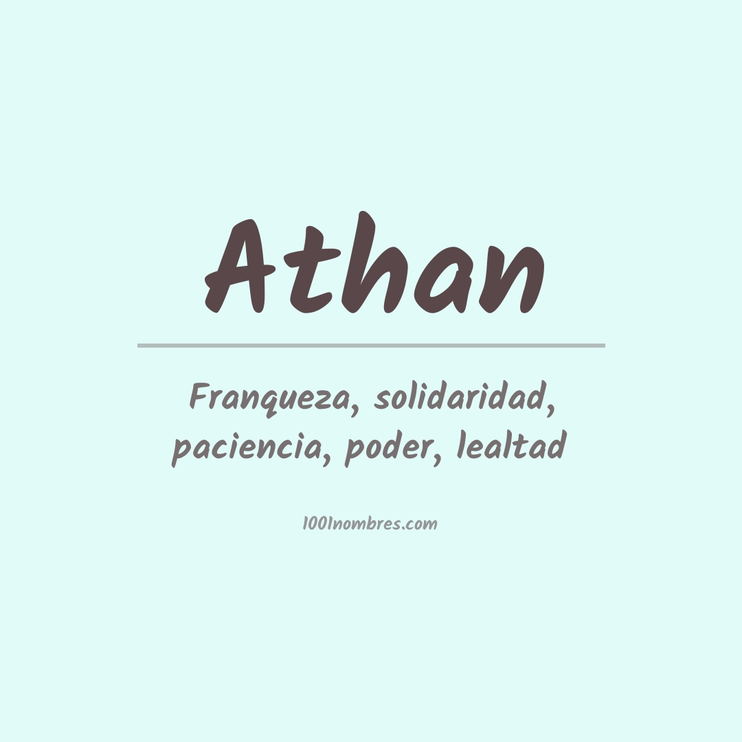Significado del nombre Athan