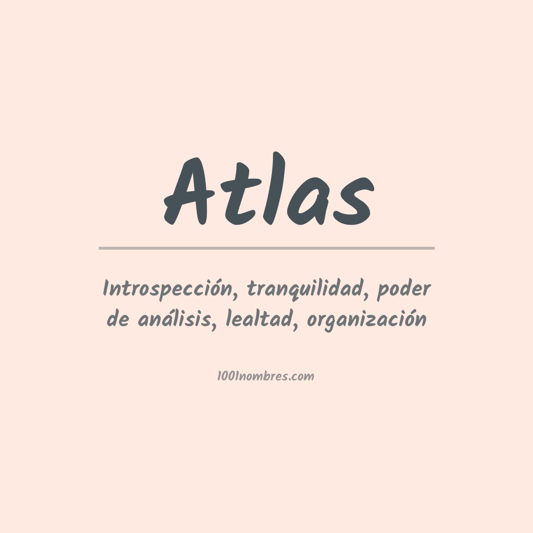 Significado del nombre Atlas
