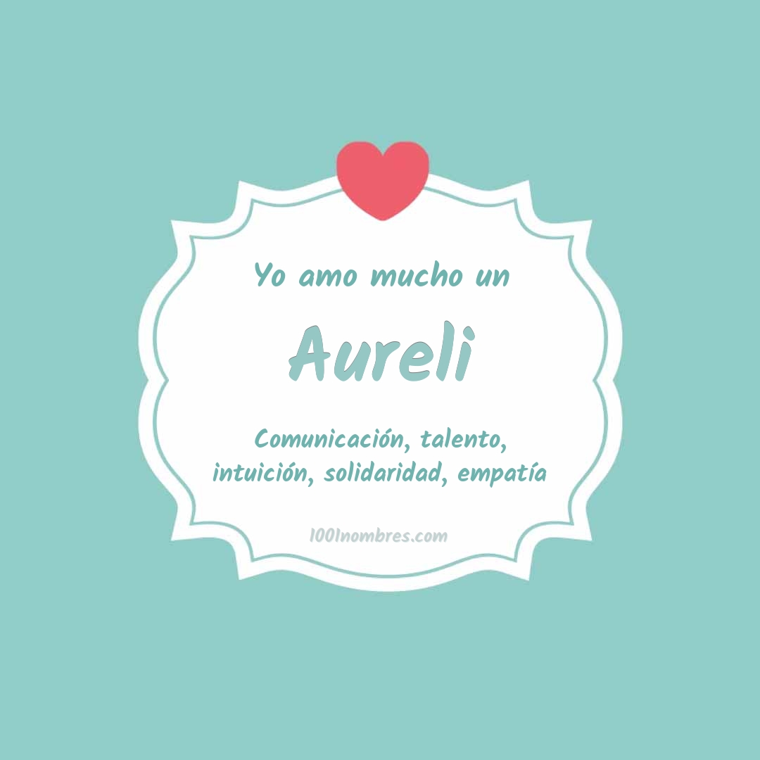 Yo amo mucho Aureli